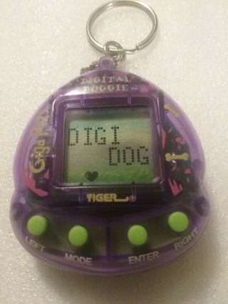 Giga Pets | Digital Doggie | 1997 | Tamagotchi | Nano | Keychain | Virtual Pet