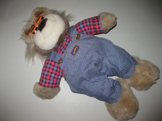 Vintage Tyco Real Talking Bubba Bear 1997 Plush 18 " Fully Dressed