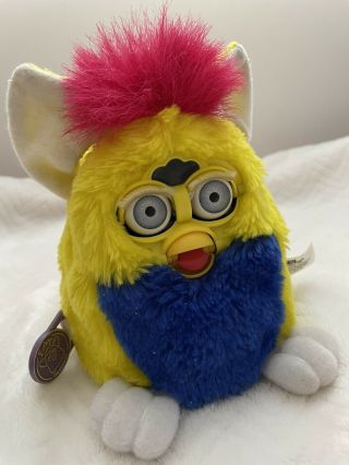 Furby Baby 1999 - Yellow,  Blue,  Red - Model 70 - 940 -