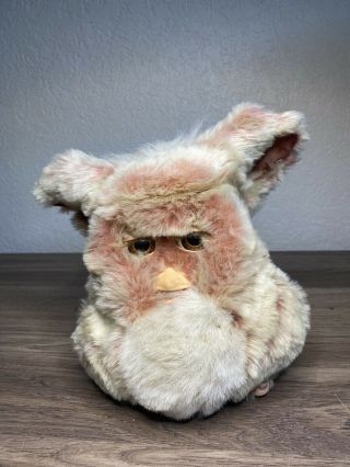 2005 Hasbro Furby 59294 Pink And White Velvet W Brown Eyes Not