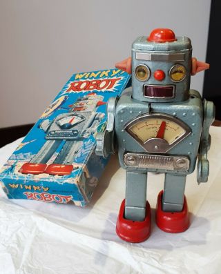 1950 ' s YONEZAWA WINKY ROBOT (BLUE VARIANT) 2
