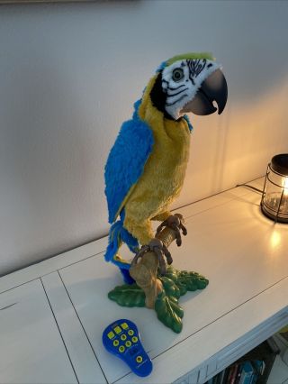 Furreal Friends Squawkers Mccaw Remote Controlled Interactive Parrot Please Read