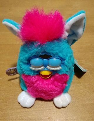 Vintage Furby Babies Clown 1999 70 - 940 Blue And Pink