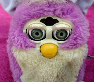 Furby Baby 1999 “Purple Tip” Great Generation 4 Vintage Tiger Electronics 3