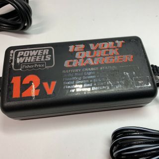 POWER WHEELS FISHER PRICE 12 VOLT DUAL QUICK BATTERY 12V FAST CHARGER 00801 - 1501 2