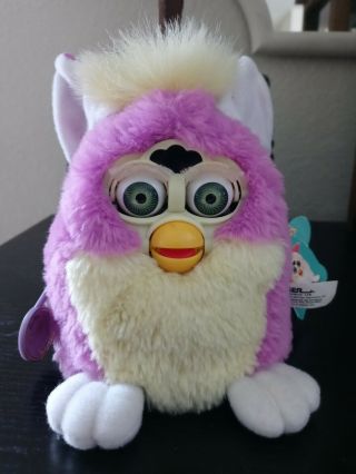 Furby Babies Model 70 - 940 1999 Purple With White Belly No Box 2