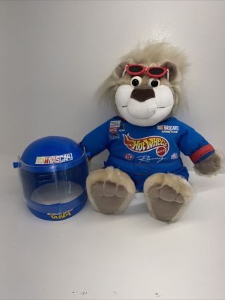 Nascar Driver 1999 Hot Wheels Racing 12 " Bubba The Bear Talking Plush Toy