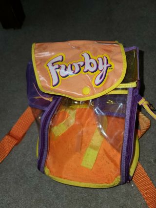 Furby Carry Along Backpack Purple Yellow Orange