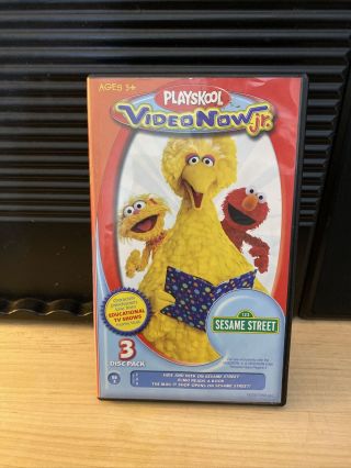 Sesame Street Playskool Videonow Jr.  Set Of 2 Discs Personal Video Disc 2004