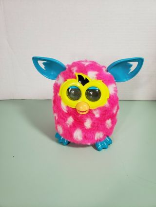 2012 Furby Boom Pink Polka - Dots Talking Interactive Pet Hasbro
