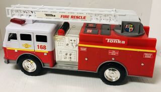 2011 Hasbro Tonka Funrise Fire Rescue Truck 168 Lights Sounds Ladder Swivel