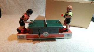 Tin Ping Pong Players Wind Up