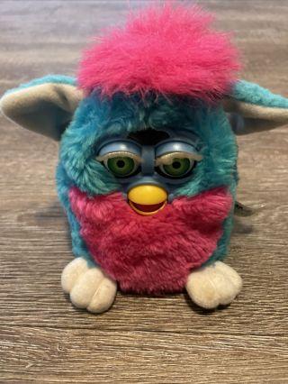 Vintage Furby Babies 1999 70 - 940 Blue And Pink Green Eyes As - Is Not