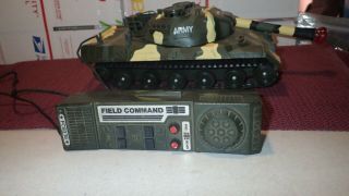 1984 Echo Field Command Army Tank Battery Operated Wire Control Vintage Toy Euc