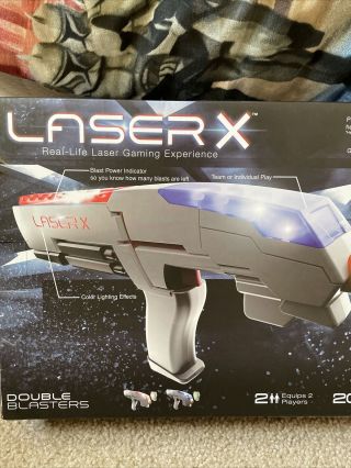 Laser X Two Players Laser Set (88016) 2 Tag Guns w/ Sensors & Box 3
