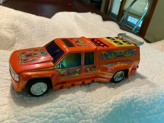 Vintage 1993 Lanard Toys Low Rider Orange Truck Light & Sound Activators