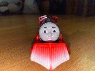 Thomas & Friends Trackmaster Snowy James Motorized Train by Mattel w/ Snow Plow 2