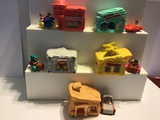The Flintstones Movie Mcdonalds Happy Meal Toys 1993 Complete Set Cars Buildings