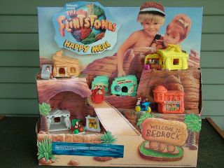 The Flintstones Movie Mcdonalds Happy Meal Toys 1993 Complete Set Cars Buildings