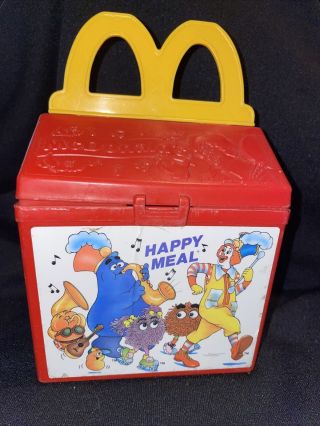 1989 Fisher Price Mcdonald’s Happy Meal Box Plastic Toy Empty