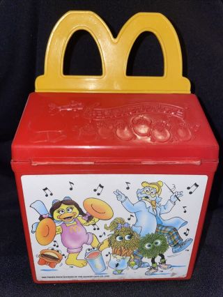 1989 Fisher Price McDonald’s Happy Meal Box Plastic Toy Empty 2