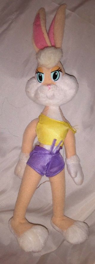 Vintage Looney Tunes Lola Bunny Space Jam 7” Plush Mcdonald’s Toy 1996