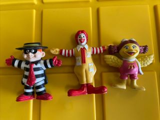 Vintage Hamburglar Ronald Birdie Mcdonalds Happy Meal Toy Figures 1995