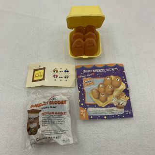 1988 Mcdonalds Happy Meal Chicken Mcnugget Buddies & 1st Class Mcnugget