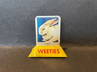 Cereal Toy 1957 Tin Plate Pictures Rabbit By Purina Foods