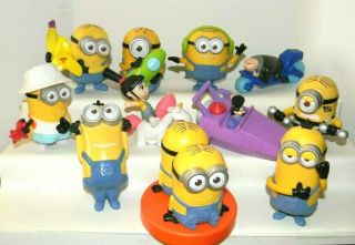 Mcdonald Toys 2017 Minions Despicable Me 3 Nearly Complete Set (11 Of 12 Toys)