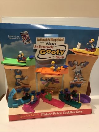Mcdonalds Happy Meal 2000 An Extremely Goofy Movie Complete 8 Store Display