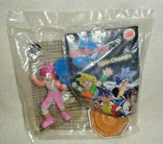 2002 Beyblade Spin Champs Burger King Collectible Toy Spin Top