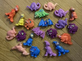 21 Flintstone Post Fruity Cocoa Pebbles Dinosaur Toy Cereal Prize Premium Promo