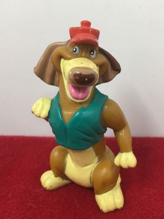 Vtg 1989 All Dogs Go To Heaven Toy Figure Wendys Itchy Dog Cake Topper