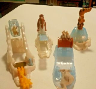 9 Burger King Kid Meal Toys: Dreamworks Ice Age Movie Figurines Sid Manny Diego