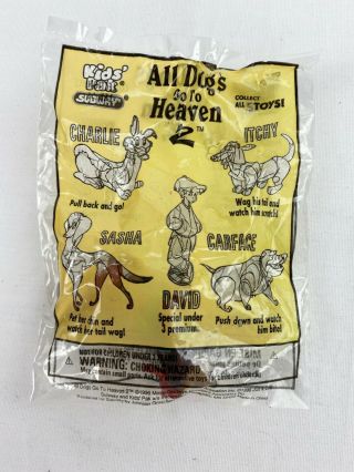 1996 Subway Kids Pack Mgm All Dogs Go To Heaven 2 - Itchy
