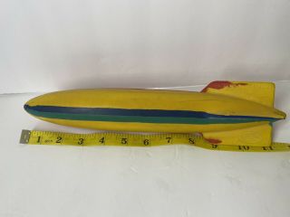 Vintage Toypedo Swim Ways Gliding Underwater Pool Toy Rainbow Colors Torpedo Htf