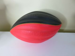 Vintage Nerf Turbo Spiral Football Black And Red