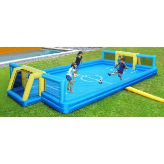 Inflatable Soccer Court - Blue,  Yellow - 26 