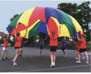 20ft Parachute With Handles.  Lakeshore Learning Bright Multi - Colored.  18 Handles