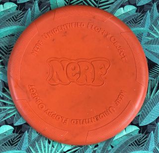 Nerf Flying Frisbee Disc Unidentified Floppy Object.  Ufo.  1987.  Parker Brothers