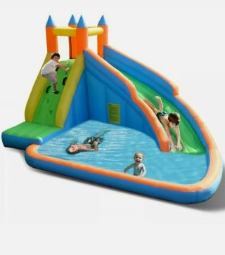 Costway Inflatable Water Slide Mighty Bounce House Castle Moonwalk Jumper