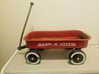 Vintage Red Radio Flyer No.  7 Wagon,  Made In Usa