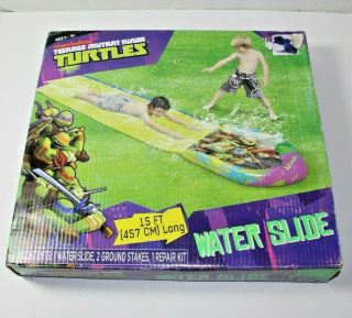 Teenage Mutant Ninja Turtles Tmnt Outdoor Water Slide Playset Toy Gift