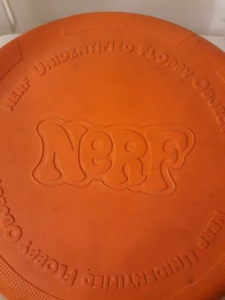Vtg Nerf Flying Frisbee Disc Unidentified Floppy Object UFO 1987 Parker Brothers 2
