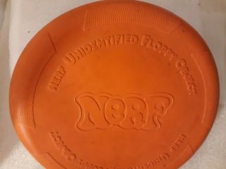 Vtg Nerf Flying Frisbee Disc Unidentified Floppy Object UFO 1987 Parker Brothers 3