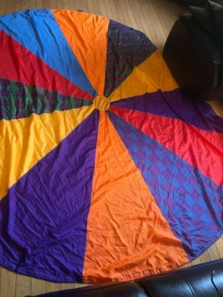 Rainbow Parachute 10 Ft Children Party Games Toys Birthday