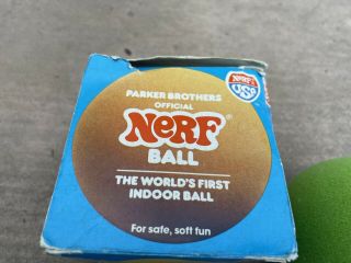 NERF Ball Green Baseball 1983 Safe Soft Fun Vintage Toy 3