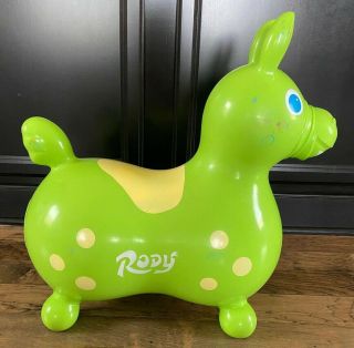 Gymnic Rody Horse Inflatable Bounce & Ride Bouncing Ride - On Toy Green