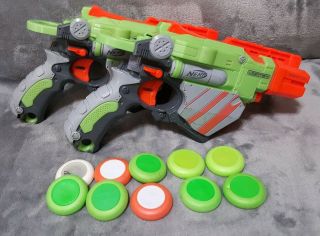 Nerf Vortex Vigilon Disc Shooter Gun Set Of 2